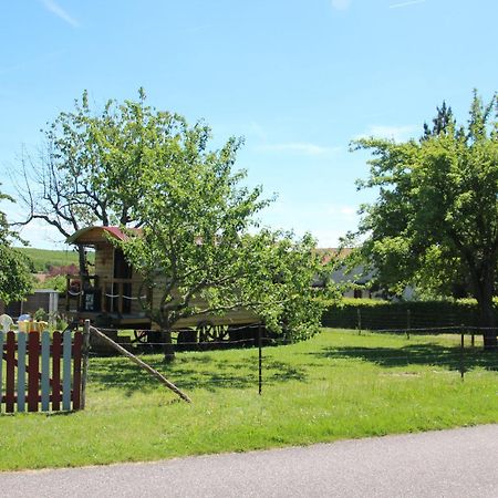 Mattexey La Roulotte Des Amish & Bain Nordique A Remous Jacuzzi旅馆 外观 照片